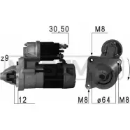 Стартер MESSMER Fiat Multipla (186) 1 Минивэн 1.6 16V Bipower (186AMB1A) 103 л.с. 1999 – 2010 SXAD19 3 JRUD 220693