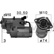 Стартер MESSMER Z TC80T GLUBZK 220703 Toyota Corolla (E120) 9 Седан 2.0 D 4D (CDE120) 90 л.с. 2002 – 2006