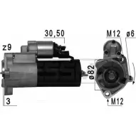 Стартер MESSMER ZV7J9Q0 220721 3GGM Z Audi A6 (C6) 3 Седан 2.0 Tdi 163 л.с. 2009 – 2011