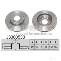 Тормозной диск NIPPARTS J3300530 5I9 UC 8711768134792 2037393 - Изображение 4