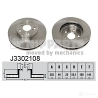 Тормозной диск NIPPARTS J3302108 8711768051433 2037498 EO33 GQZ