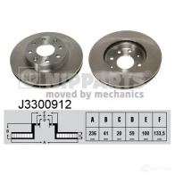 Тормозной диск NIPPARTS OYZFE U5 2037403 8711768230999 J3300912