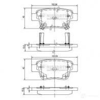 Тормозные колодки дисковые, комплект NIPPARTS J3612030 8711768118297 BLW 06R 2038469 - Изображение 5