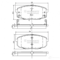 Тормозные колодки дисковые, комплект NIPPARTS 8711768113667 I US4C 2038151 J3600319 - Изображение 4
