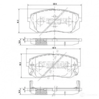 Тормозные колодки дисковые, комплект NIPPARTS N3600330 2046912 A77 7QY5 8711768157982 - Изображение 4