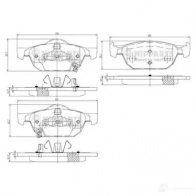 Тормозные колодки дисковые, комплект NIPPARTS 8711768161354 1G NQW7 N3604067 Honda Accord 8 (CW) Универсал 2.2 i DTEC (CW3) 180 л.с. 2008 – 2025