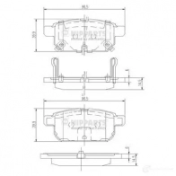 Тормозные колодки дисковые, комплект NIPPARTS Suzuki Swift 8711768656317 LM M6JL N3618002