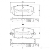 Тормозные колодки дисковые, комплект NIPPARTS N3613021 Mazda MX-5 (ND) 4 Тарга 1.5 (ND6E) 132 л.с. 2018 – 2025 8711768154431 J LTWQ