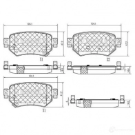 Тормозные колодки дисковые, комплект NIPPARTS 8718638754616 2047059 N3613028 C7 BSO