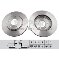 Тормозной диск NIPPARTS Mitsubishi Lancer 9 (CSW, CTW) Универсал SG IK7 N3305078