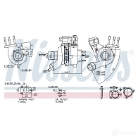 Турбина NISSENS 5707286438439 8W1 QNE 93228 Kia Sorento (JC, BL) 1 Кроссовер 2.5 CRDi 178 л.с. 2006 – 2024