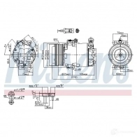 Компрессор кондиционера NISSENS 1223552 89042 E4ZZ AK8 5707286349148 - Изображение 5