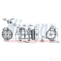 Компрессор кондиционера NISSENS 5707286353305 89084 YD B77 1223635 - Изображение 5