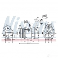 Компрессор кондиционера NISSENS 89037 98T1YS O 5707286349094 1223536 - Изображение 5