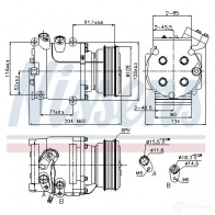 Компрессор кондиционера NISSENS 1223776 5707286355804 K 34SSZ 89233 - Изображение 5