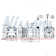 Компрессор кондиционера NISSENS 5707286354234 K0WP7 40 1223721 89177 - Изображение 5