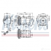 Компрессор кондиционера NISSENS 5707286356047 89251 PK6U 2U 1223794 - Изображение 5