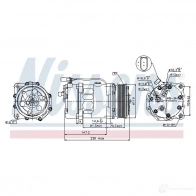 Компрессор кондиционера NISSENS 5707286353572 VJZ 2SMY 1223662 89117 - Изображение 5