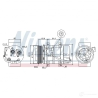 Компрессор кондиционера NISSENS 1223620 L7V 2Z 5707286349421 89069 - Изображение 5