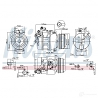 Компрессор кондиционера NISSENS 89080 1223631 Y6 FF1 5707286353268 - Изображение 5