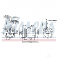 Компрессор кондиционера NISSENS 5707286374522 J5P 4D3Q 1224029 89611 - Изображение 5