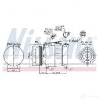 Компрессор кондиционера NISSENS 89045 5707286349179 H 75WR 1223559 - Изображение 5