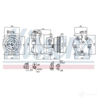 Компрессор кондиционера NISSENS 5707286358744 P 97PYT 89364 1223907 - Изображение 7