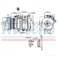 Компрессор кондиционера NISSENS 890871 F8 KZQE 1437699101 - Изображение 6