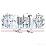 Компрессор кондиционера NISSENS 890875 WM 7JZW 1437699045 - Изображение 6