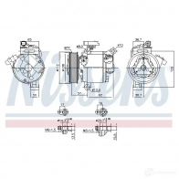 Компрессор кондиционера NISSENS 4 BG90J Peugeot 108 1 (AB10) Хэтчбек 1.2 82 л.с. 2014 – 2024 890638 5707286454873