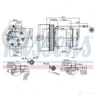 Компрессор кондиционера NISSENS 5707286387973 C 2KWVT 890114 1223399 - Изображение 5