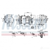 Компрессор кондиционера NISSENS 890650 J PA5U9 5707286454996 1417928983 - Изображение 5