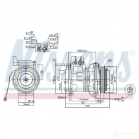 Компрессор кондиционера NISSENS 5707286359147 89414 0HVA OBZ 1223947 - Изображение 5