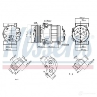 Компрессор кондиционера NISSENS 877 8XZ 5707286382879 890055 1223364 - Изображение 6