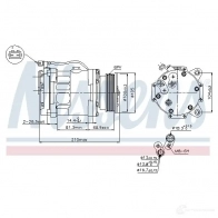 Компрессор кондиционера NISSENS 5707286353343 EYH 61L 1223639 89088 - Изображение 5