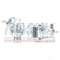 Компрессор кондиционера NISSENS 89038 5707286349100 1223541 N 50U5XR - Изображение 5