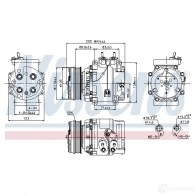 Компрессор кондиционера NISSENS 1223778 5707286355828 Q M6Y89H 89235 - Изображение 5