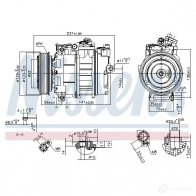 Компрессор кондиционера NISSENS 1214117072 89487 5707286440968 WC LF6D - Изображение 6