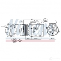 Компрессор кондиционера NISSENS 0K5Q6 X 1223760 5707286354890 89217 - Изображение 5