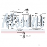 Компрессор кондиционера NISSENS 5707286365438 KA CDV 1223963 89458 - Изображение 5