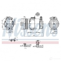 Компрессор кондиционера NISSENS 1223876 5707286358409 6 RA6SA4 89333 - Изображение 5