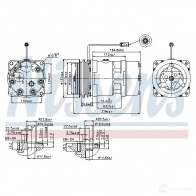 Компрессор кондиционера NISSENS 89439 1223959 ZU 1FW 5707286365254 - Изображение 5