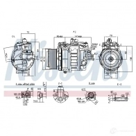 Компрессор кондиционера NISSENS 890060 1223369 5707286382916 NTAP JM - Изображение 6