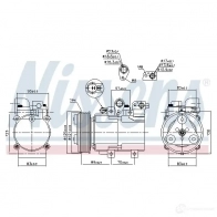 Компрессор кондиционера NISSENS 5707286388048 U7 LKNQ 890136 1223417 - Изображение 5