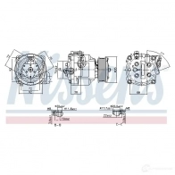 Компрессор кондиционера NISSENS 2JYD9N L 890806 1437933818