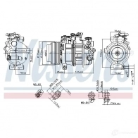Компрессор кондиционера NISSENS E JCJM2 1437698057 890717 - Изображение 7