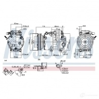 Компрессор кондиционера NISSENS 5707286356498 H01W 3D 89295 1223838 - Изображение 6
