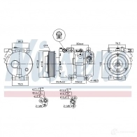 Компрессор кондиционера NISSENS 5707286461857 890661 1417928990 J3FC 6ZI - Изображение 6
