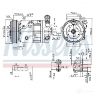 Компрессор кондиционера NISSENS 89577 F2 K3XLB 1437705826 - Изображение 7