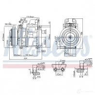 Компрессор кондиционера NISSENS 5707286382701 890028 JWXZ GV5 1223340 - Изображение 5